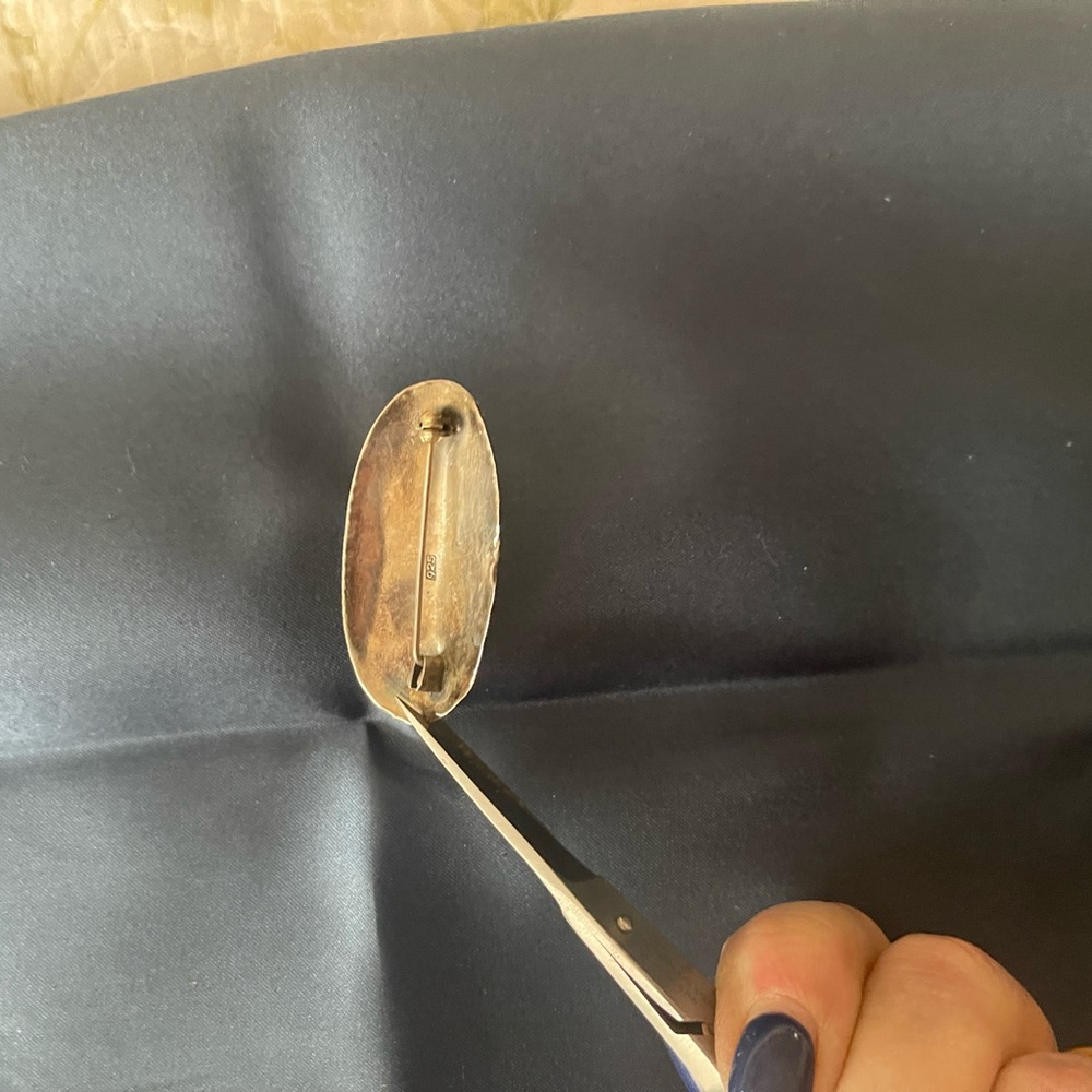 Silver Oval Ring With Beaded Edge - image 3